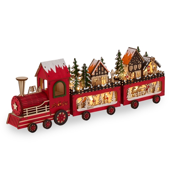 Tabletop LED Wooden Train | Kirklands Home