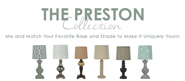 Match Lamps Preston Collection, Mix And Match Lamps And Shades