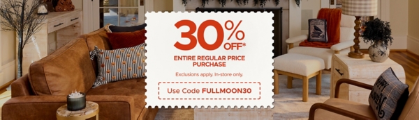 Save on Everything Else* 30% off *exclusions apply