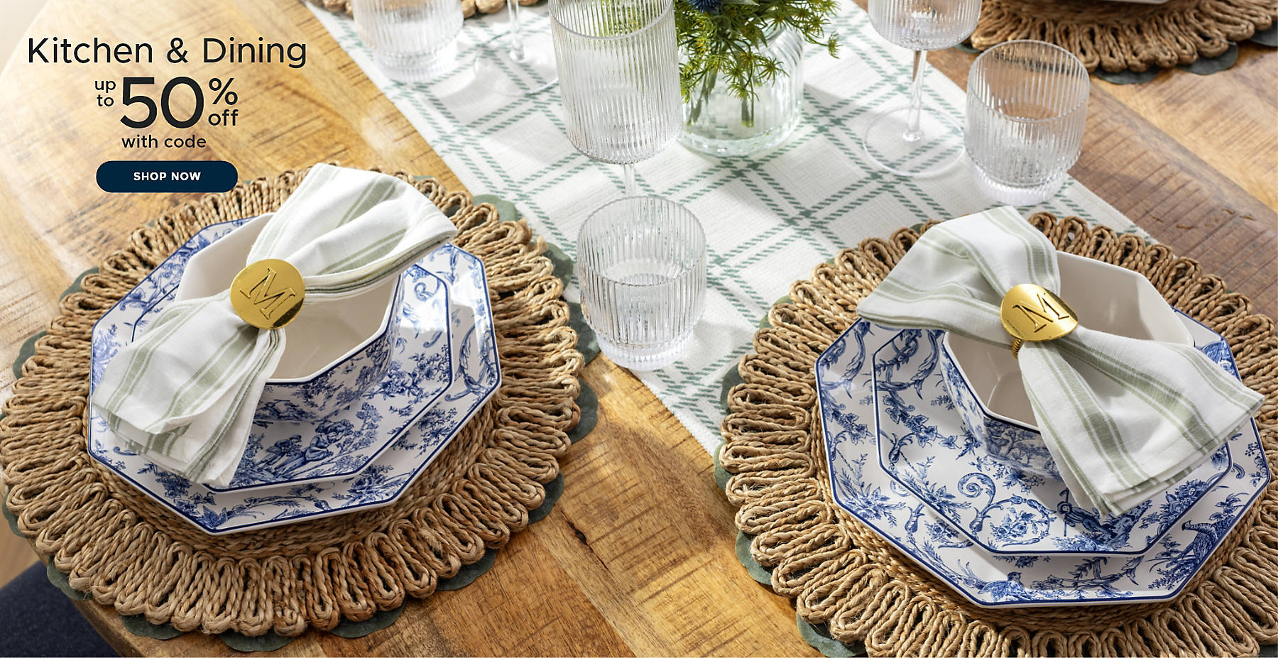 Kitchen & Dining up to 50% off with code shop now