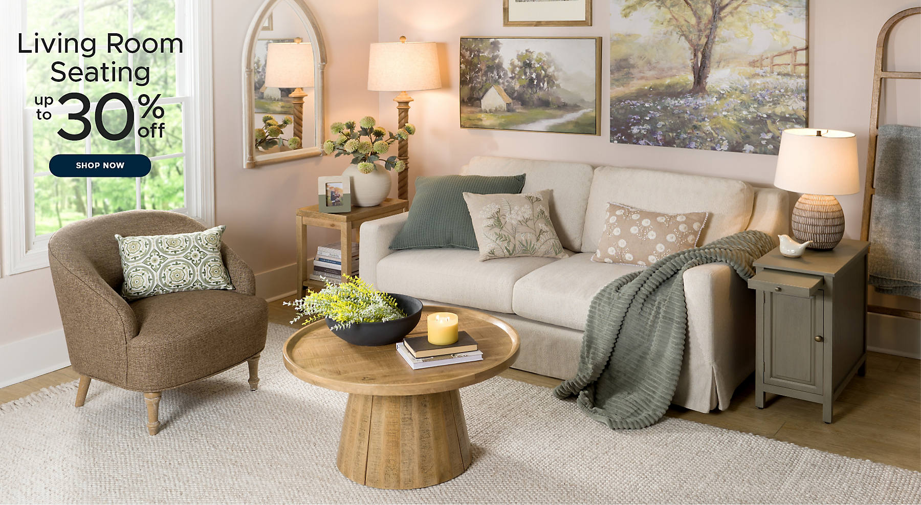 Living Room Seating up to 30% off shop now