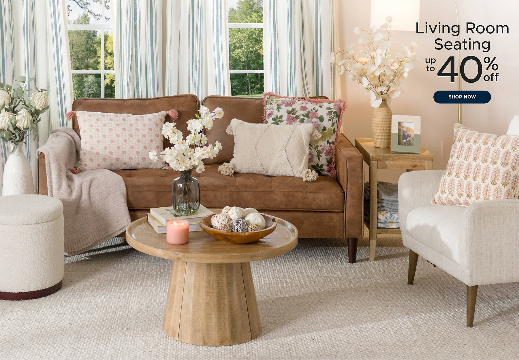 Living Room Furniture up to 40% off shop now