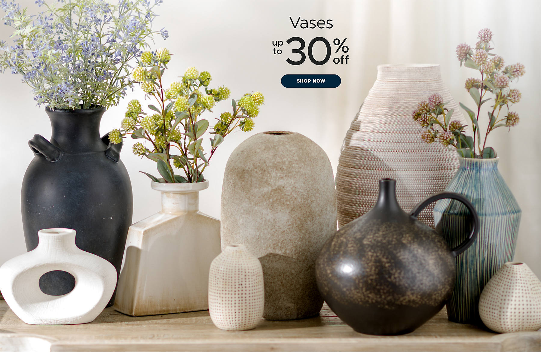 Vases up to 30% off shop now