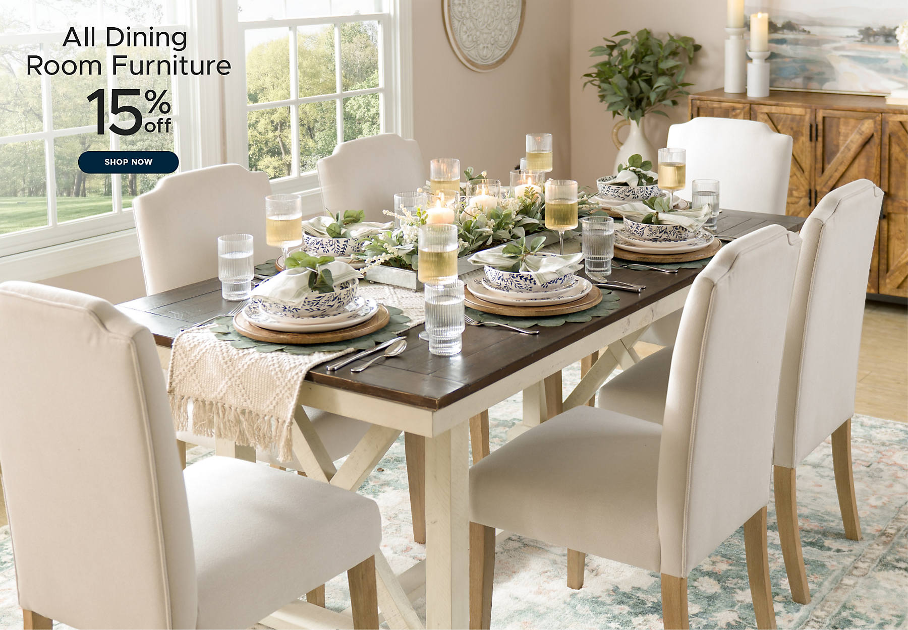 All Dining Room Furniture 15% off shop now
