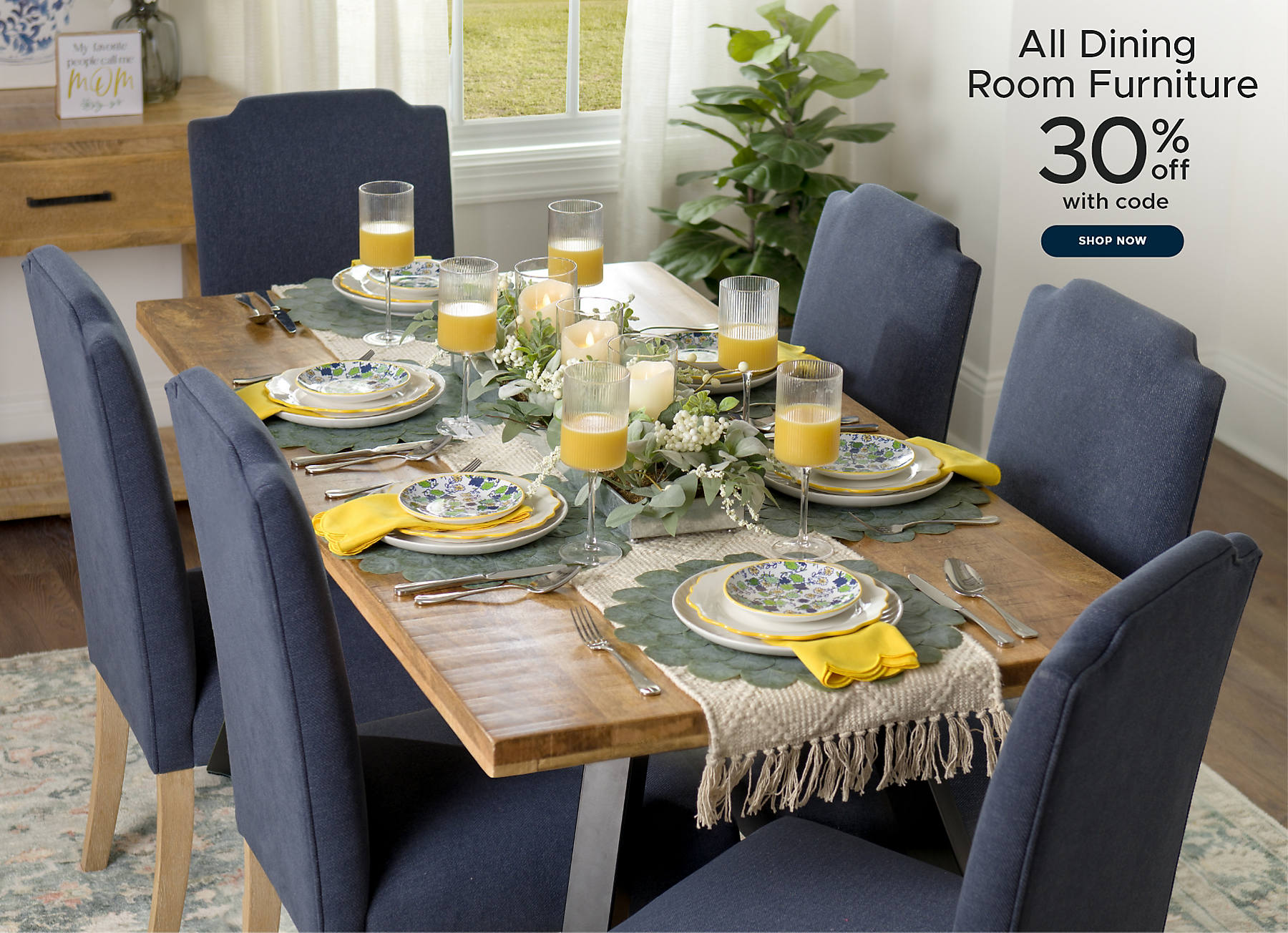 All Dining Room Furniture 30% off with code shop now