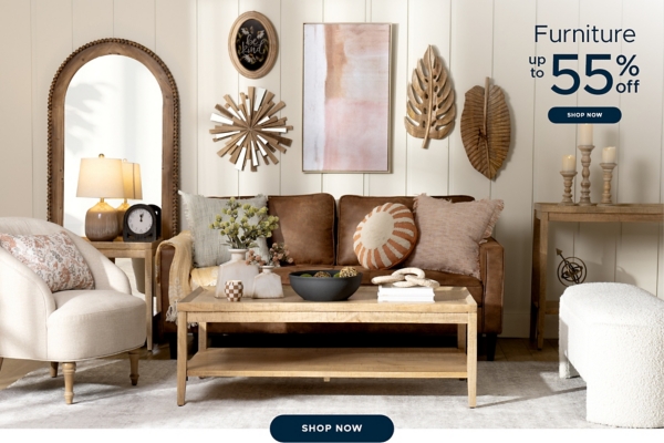 Furniture up to 55% off shop now