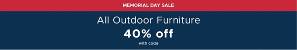 All Outdoor Furniture 40% off with code