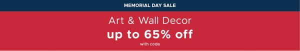 Art & Wall Decor up to 65% off with code