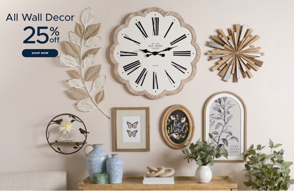 All Wall Decor 25% off shop now