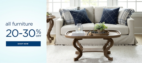 all furniture 20-30% off shop now