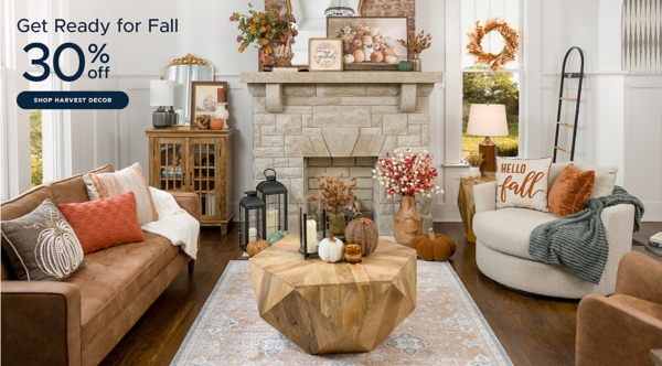 Get Ready for Fall 30% off Shop Harvest Decor