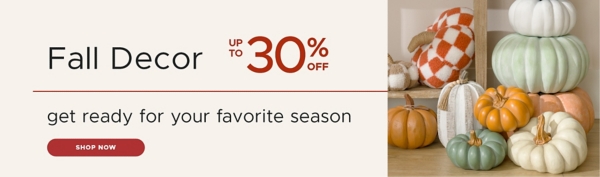 Fall Decor up to 30% off get ready for your favorite season shop now